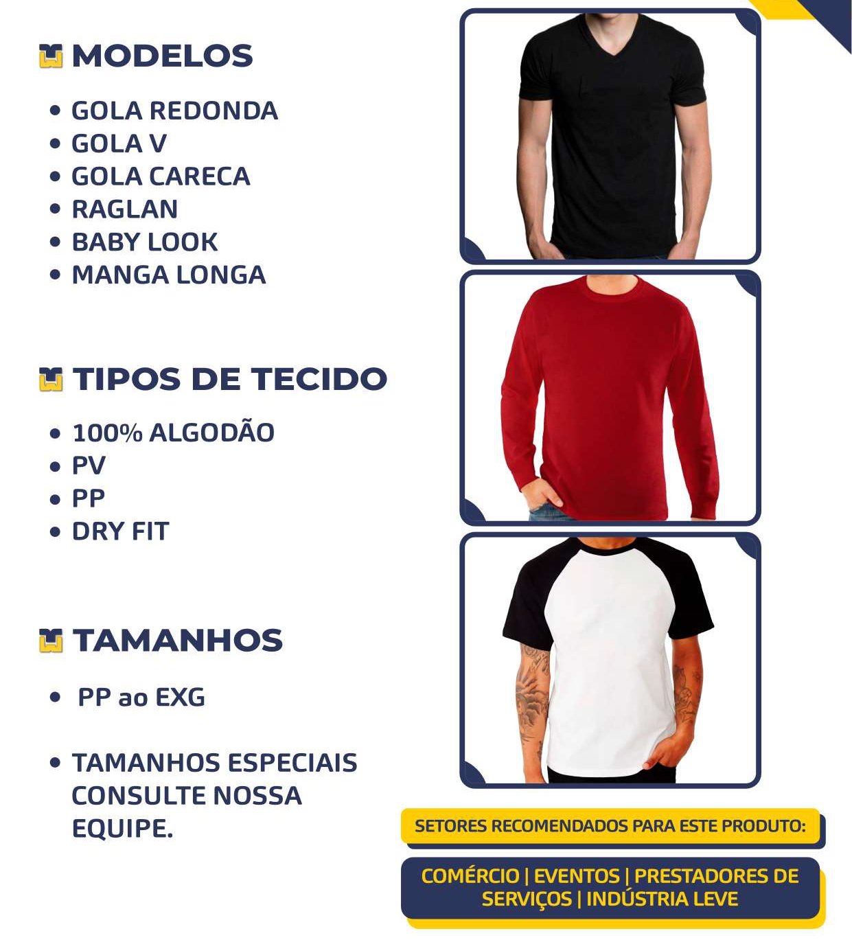 Camisetas Profissionais